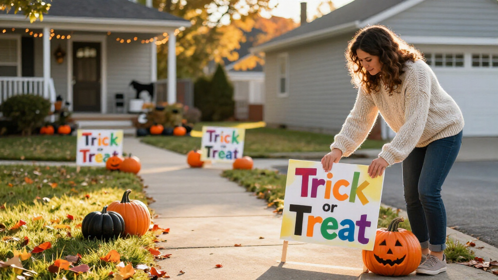 Halloween yard signs