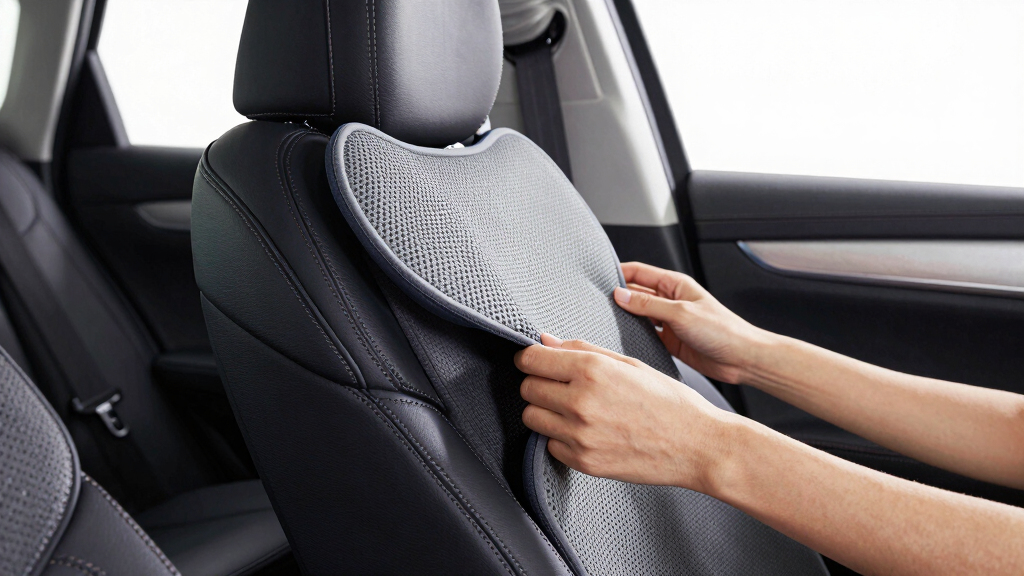 best car seat back support mesh cushion