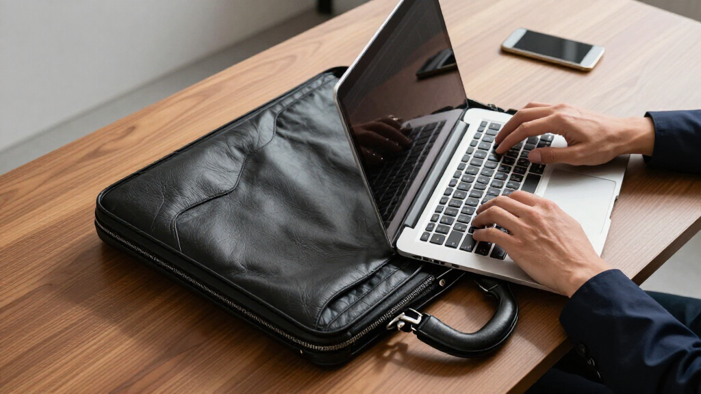 leather briefcases with laptop compartment