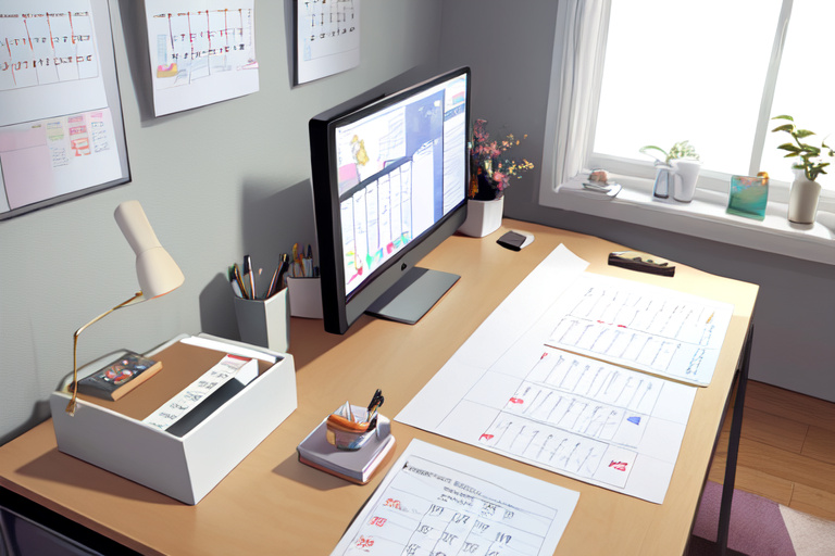 An identity document beside a desk calendar