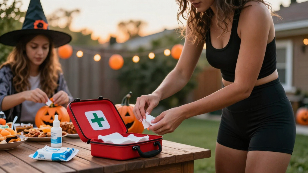 Halloween party first aid kits