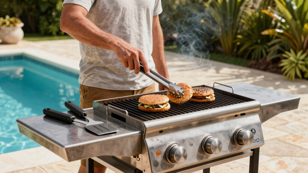 poolside grilling tools