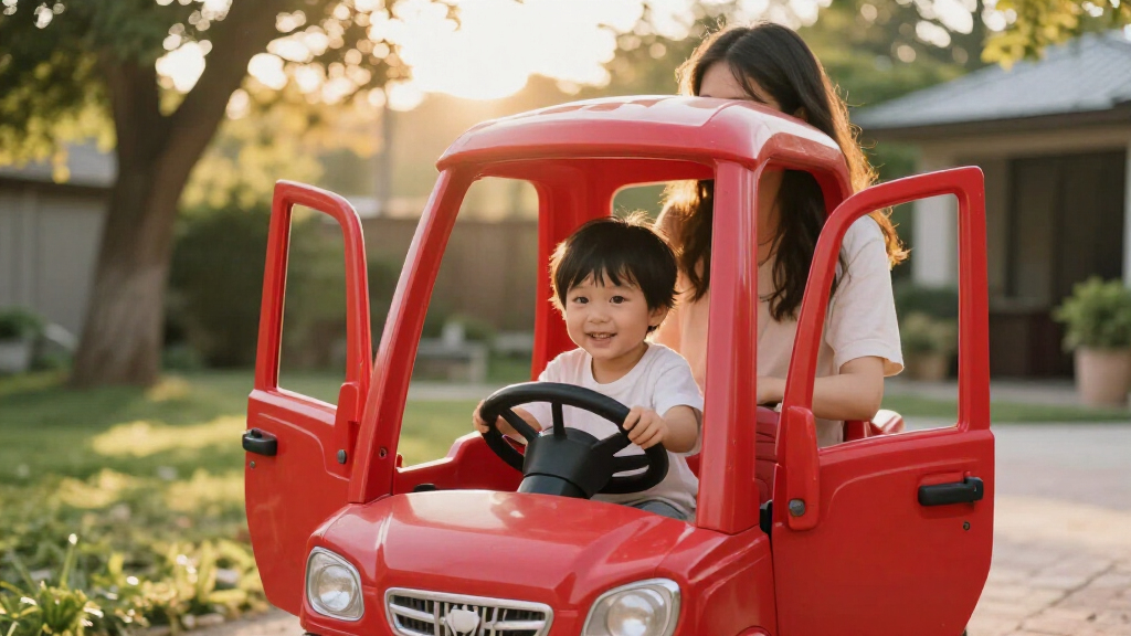 24v ride on truck for kids with opening doors