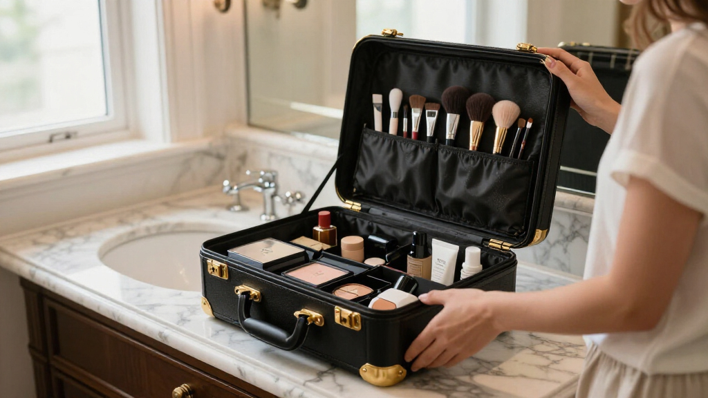 travel makeup train cases for luxury travel