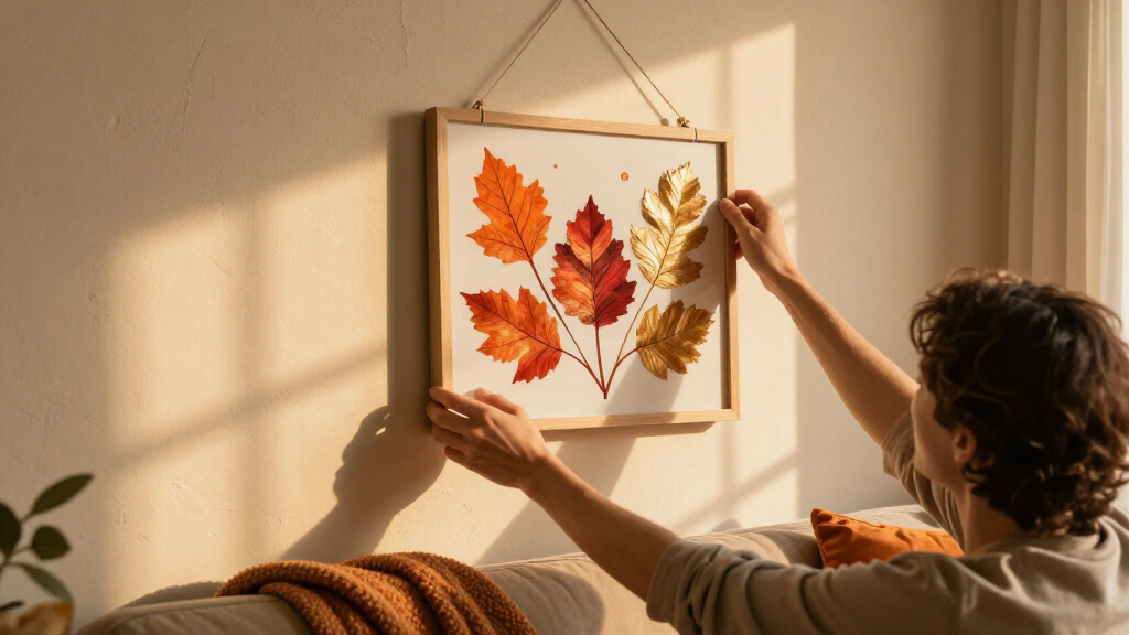 fall-themed wall art