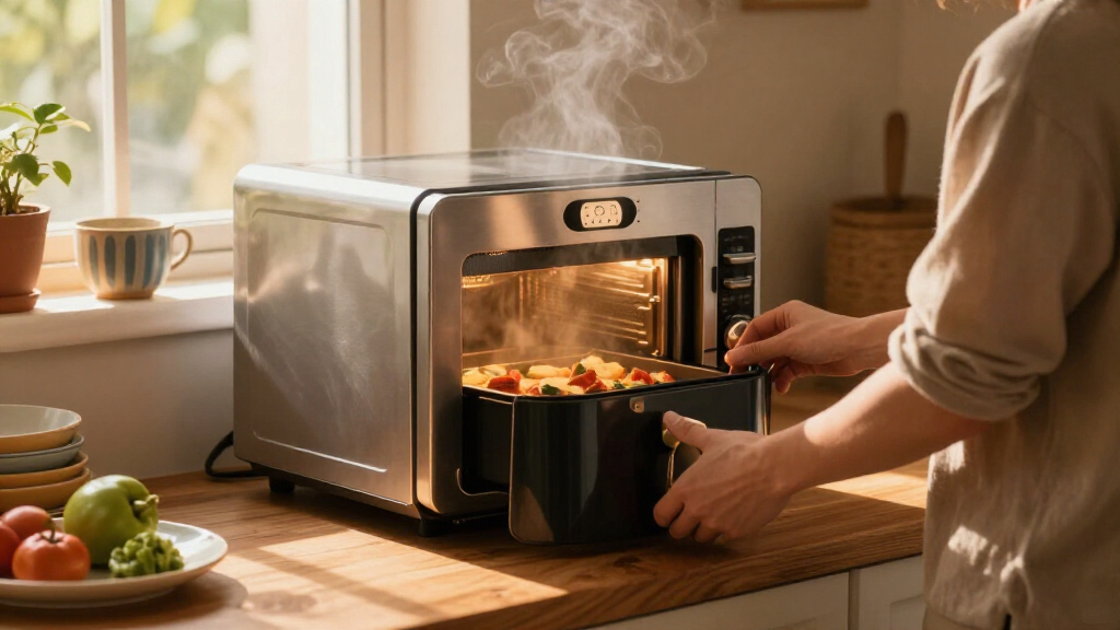 best microwave air fryer combo with child lock