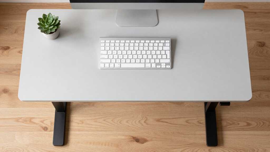 Compact standing desk for studio office