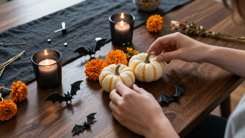Halloween table decor