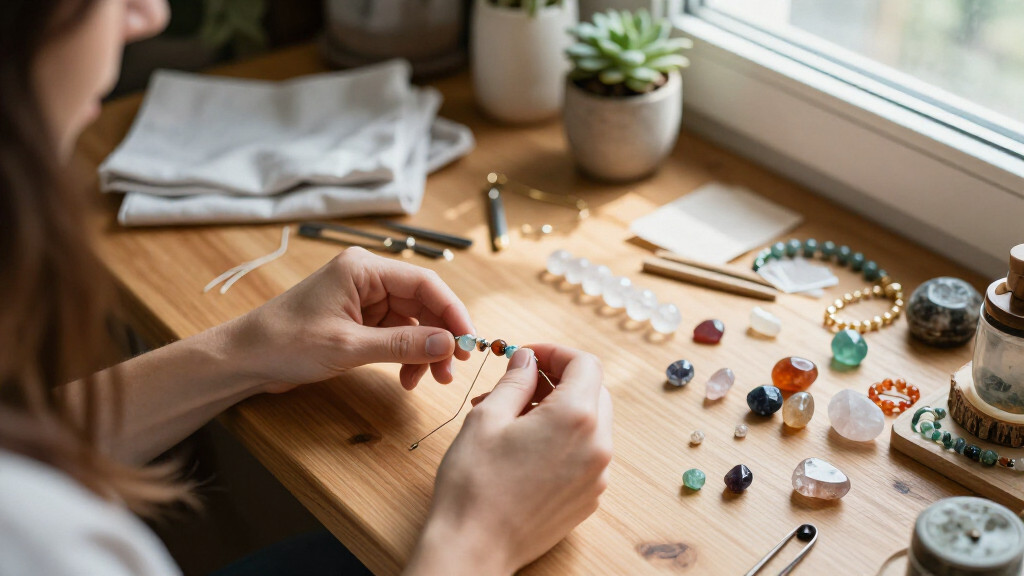 crystal healing jewelry