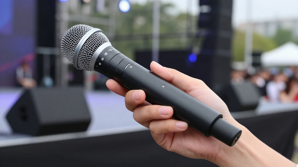 wireless handheld microphone system for events