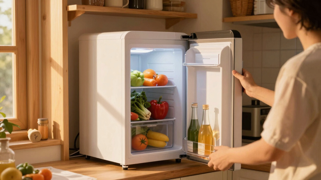 compact energy-efficient mini fridges