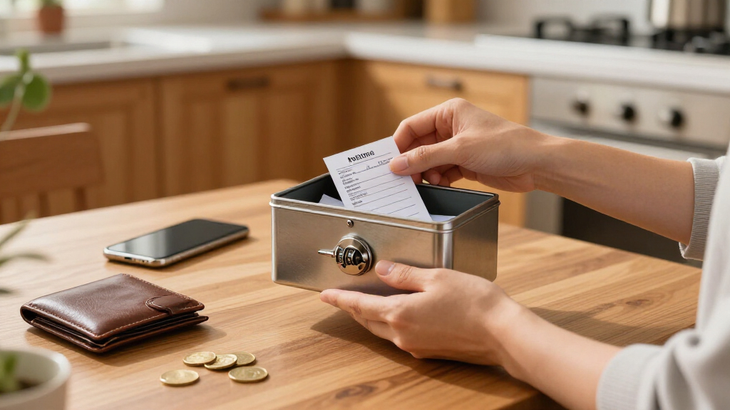 document safe for storing backup codes