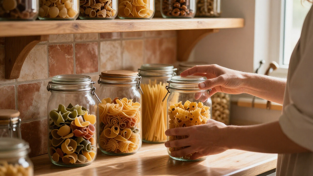 Italian pasta storage containers
