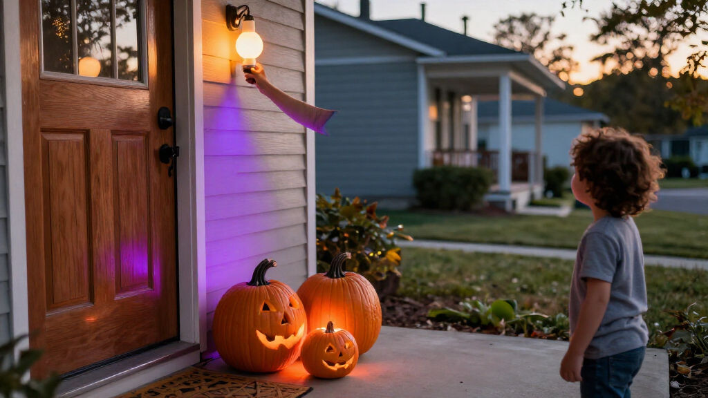 smart lighting for Halloween displays