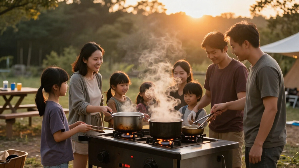propane camp stove for large families