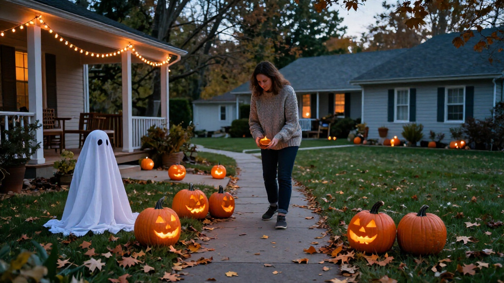 Halloween yard decorations