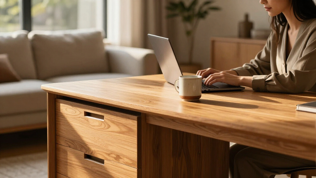 best solid wood executive desk with drawers