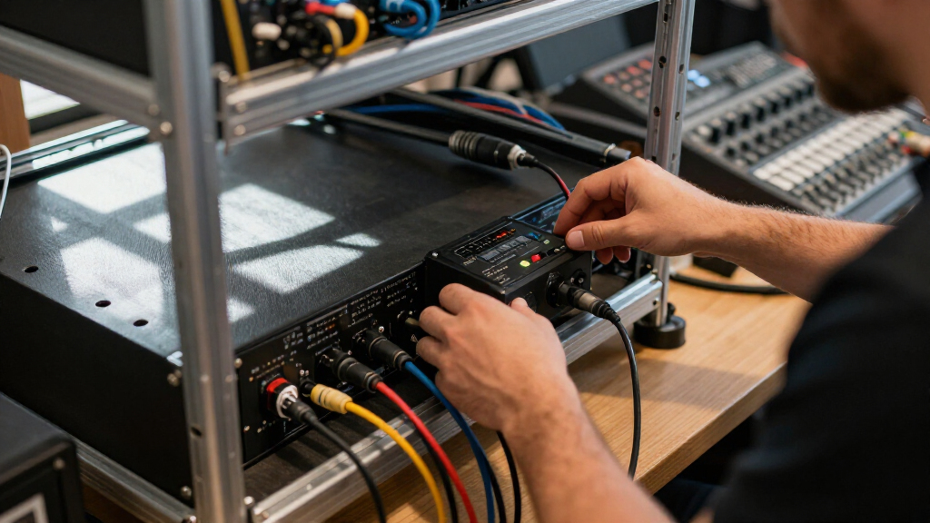rackmount charger for wireless microphones