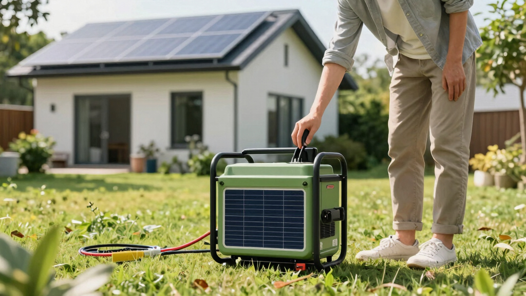 solar-powered backup generators