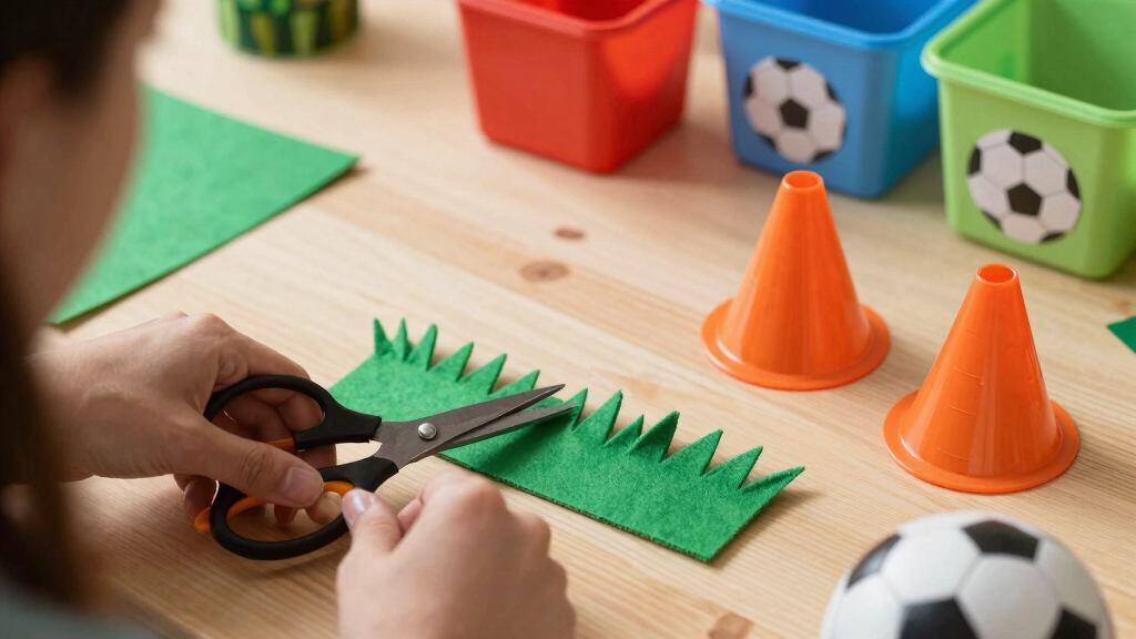 soccer-themed arts and crafts supplies