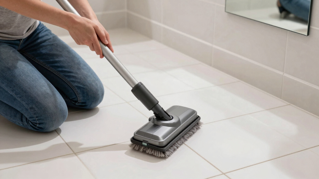 best electric floor scrubber for grout lines