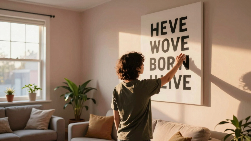 motivational quote wall art
