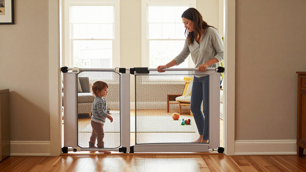 retractable baby gates for wide doorways