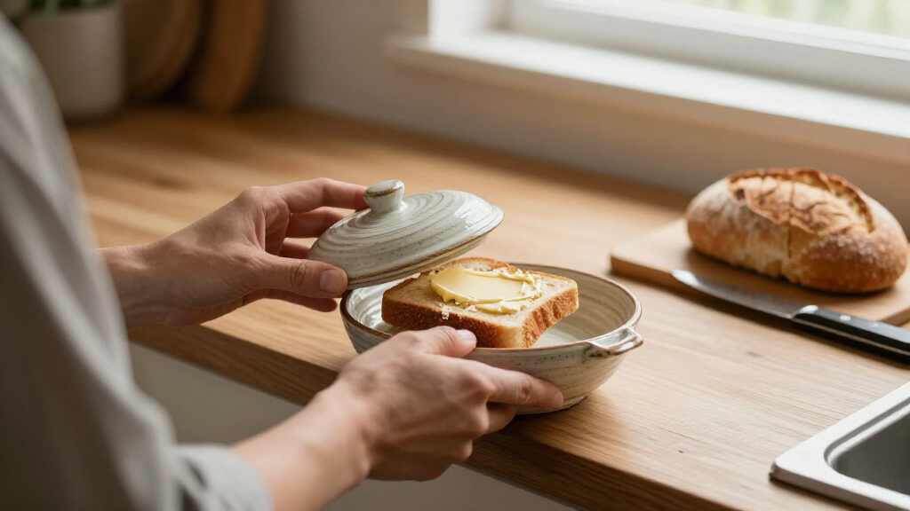 ceramic butter dish with lid