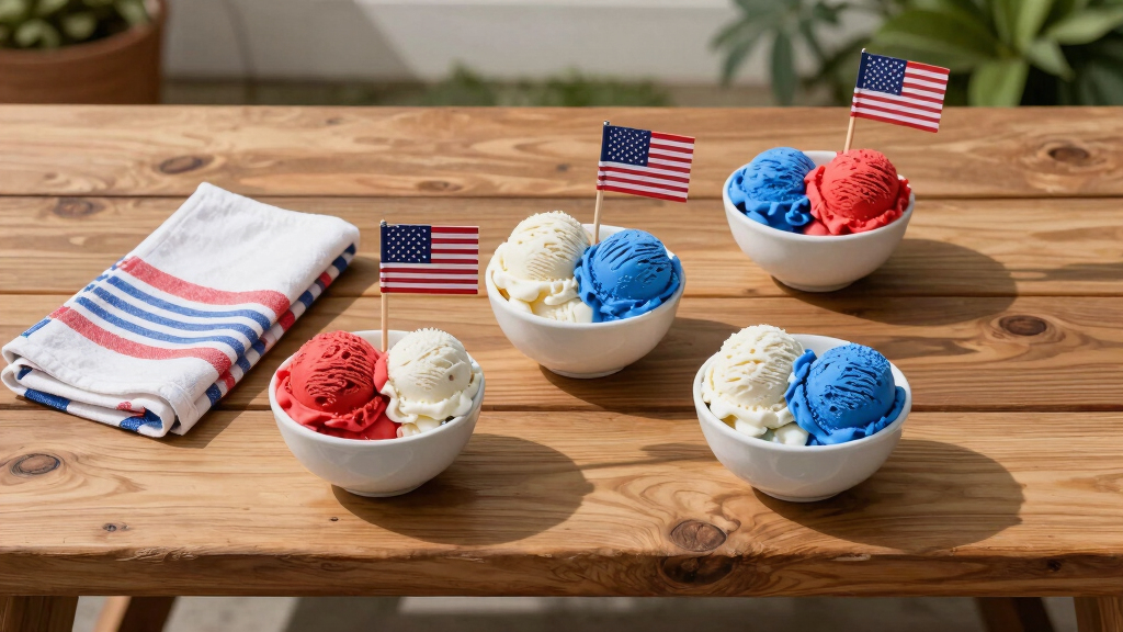 patriotic ice cream bowls