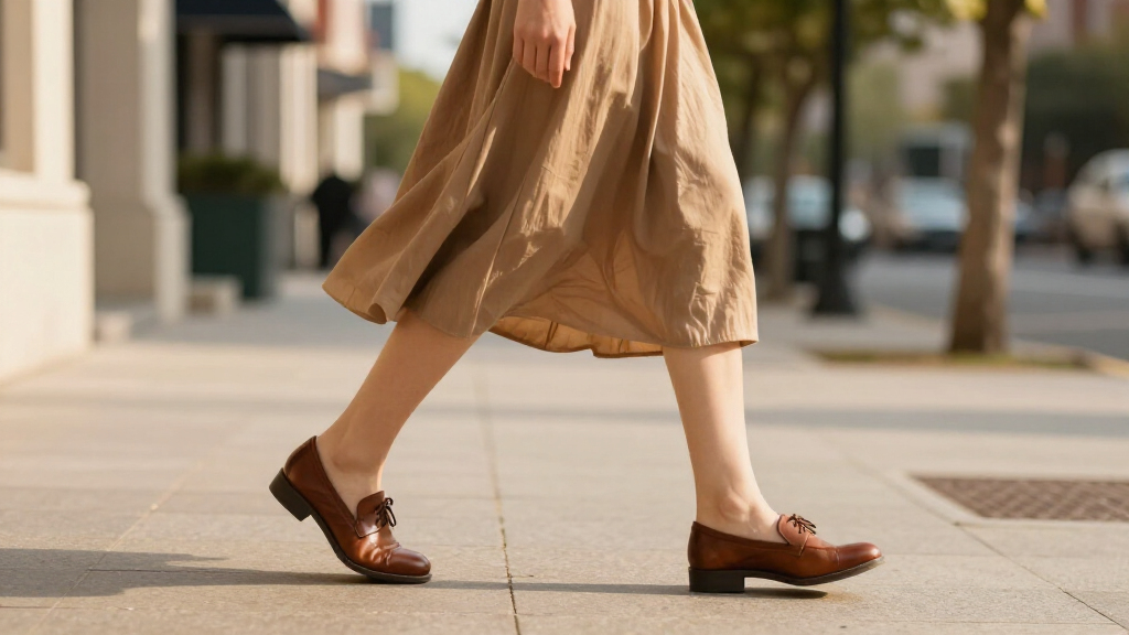 best closed-toe shoes for skirts