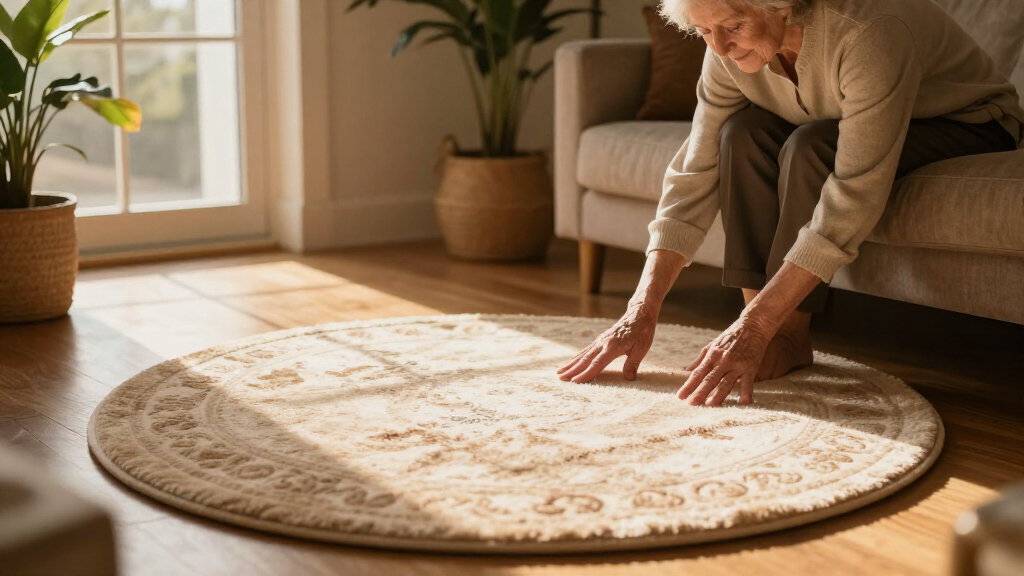 yilong luxury foyer round rug