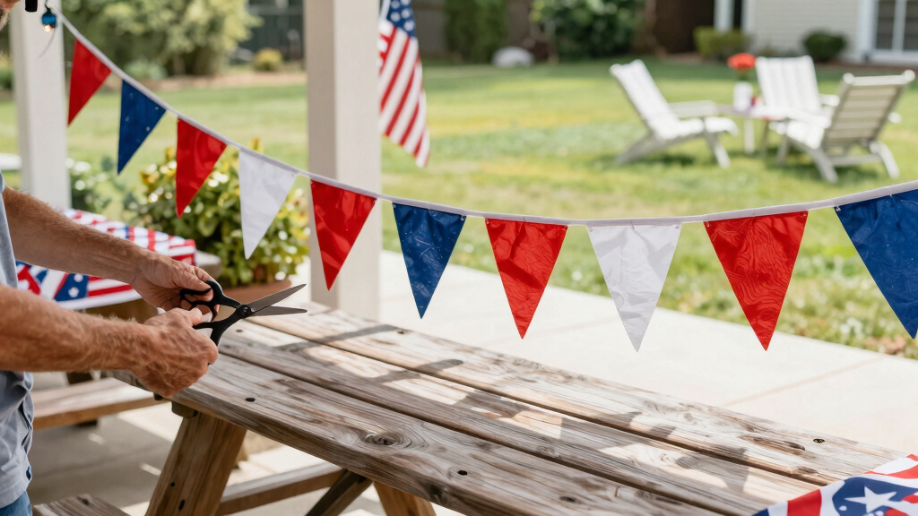 patriotic outdoor party decor