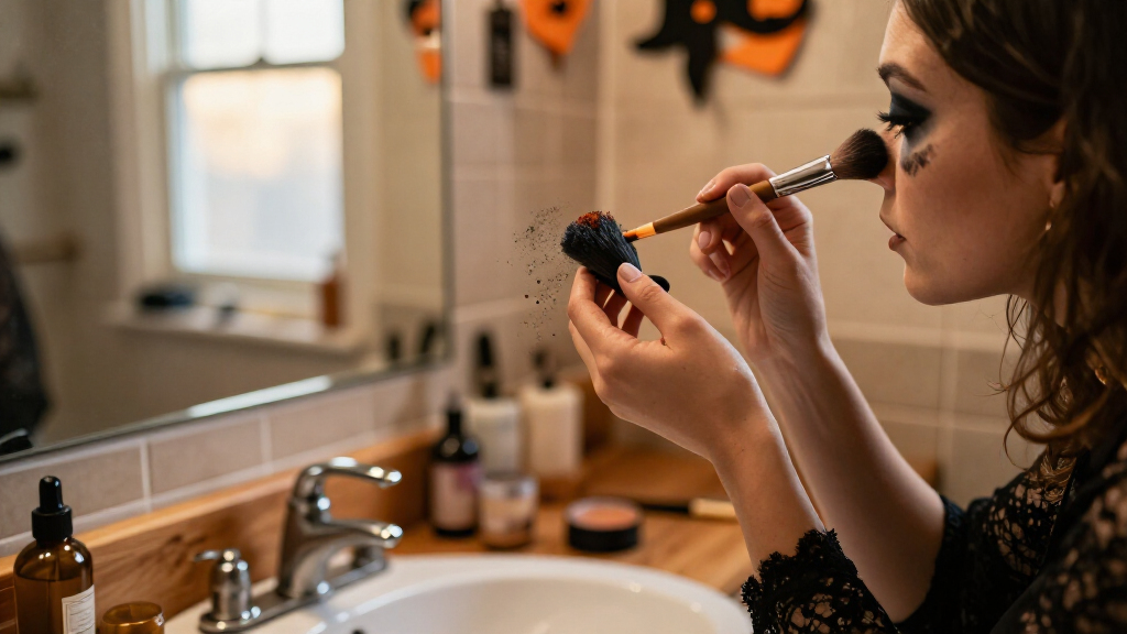 Halloween makeup brushes