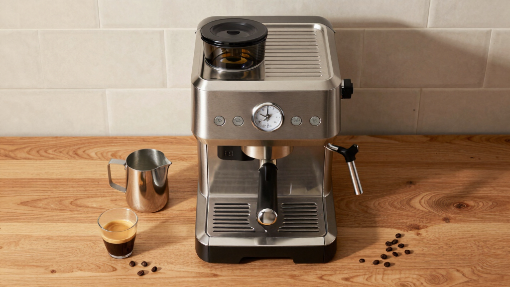 espresso machine with milk frother