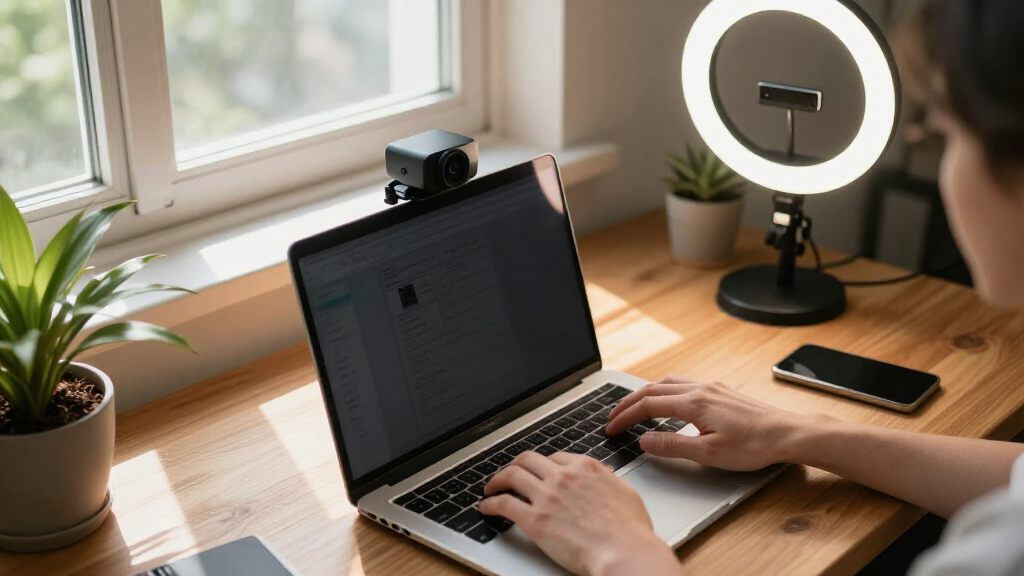 4k webcams with ring light