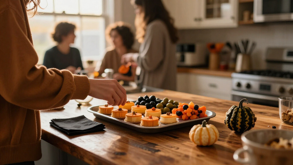 Halloween party food trays