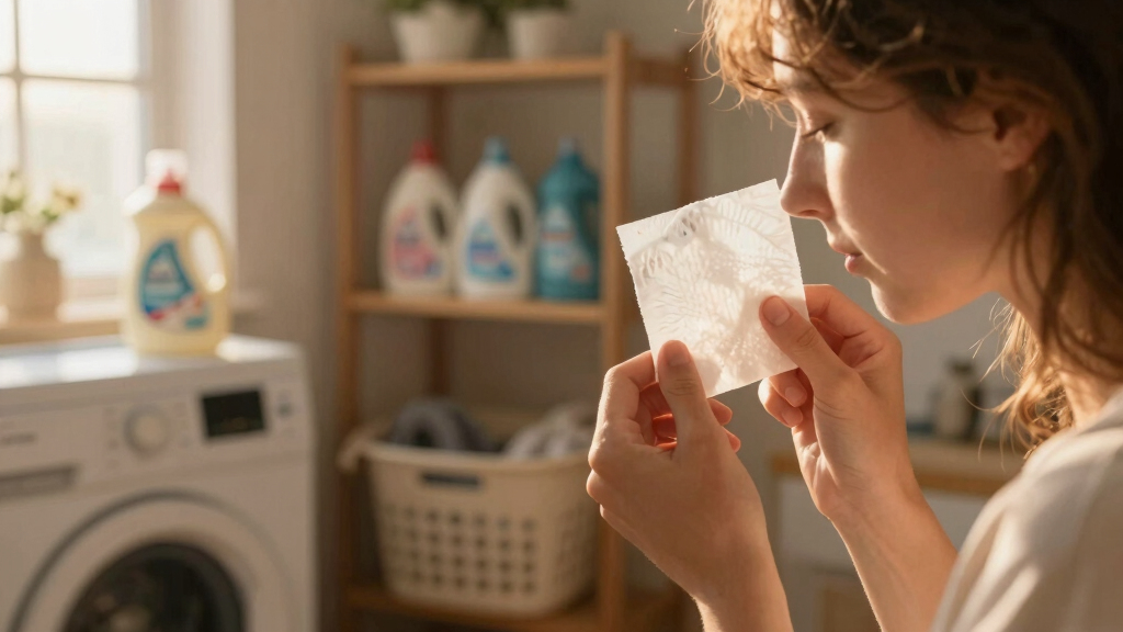 smelling dryer sheets