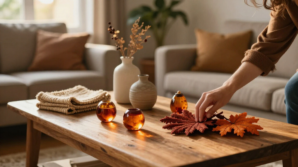fall-inspired decorative accents