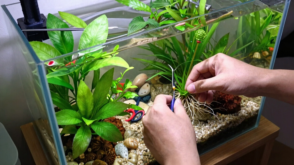 aquarium plants live and artificial