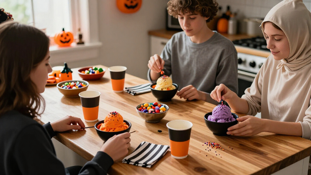 Halloween ice cream party supplies