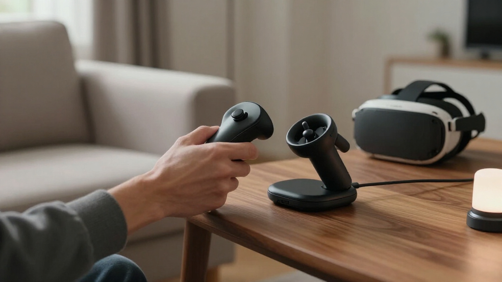 magnetic charging system for vr controllers
