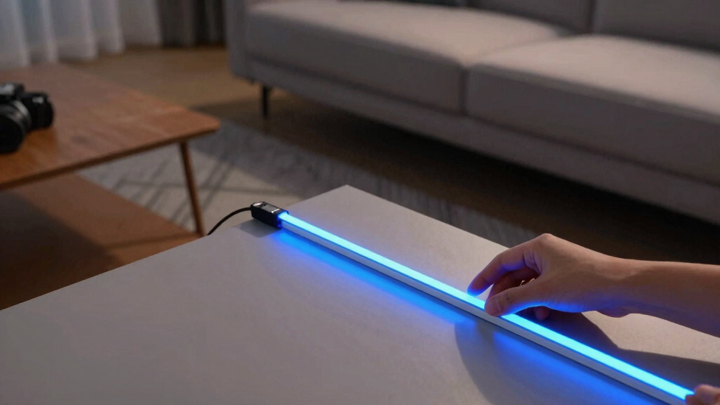 blue LED mood lighting