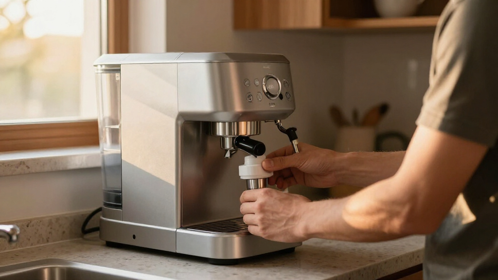 espresso machine water softener system under 800