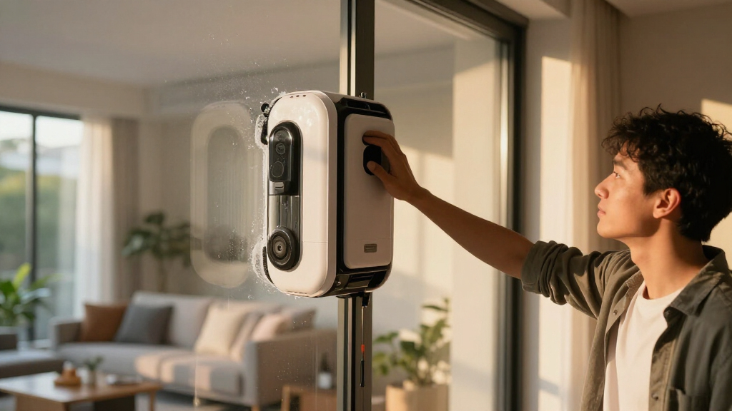 best robotic window cleaner with spray system