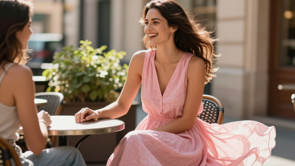 best pink sleeveless dresses