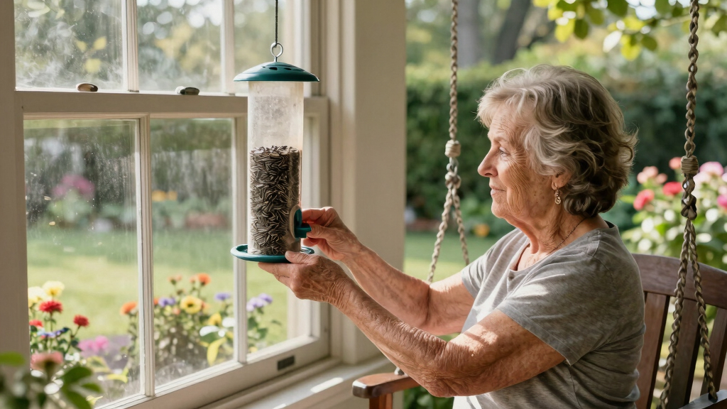 best window bird feeders for seniors