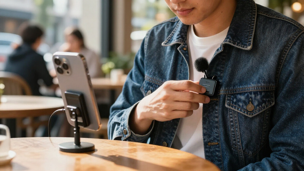 wireless lavalier mic system for iphone