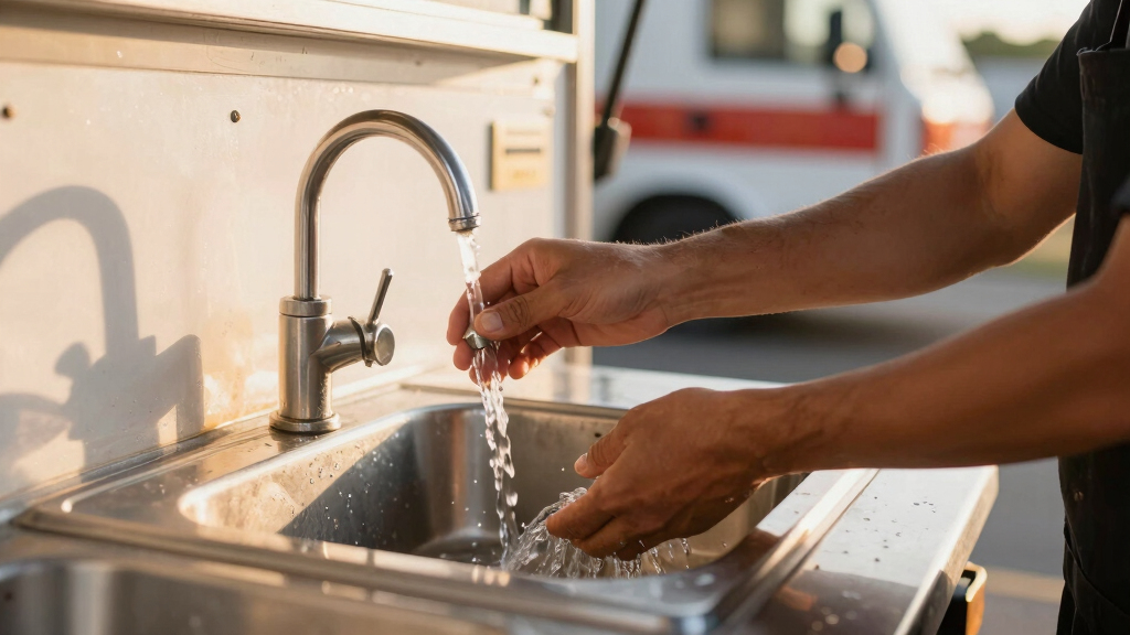 best hot water portable sinks for food trucks