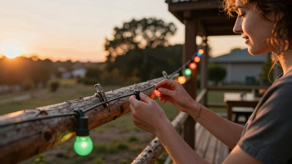 patriotic outdoor string lights