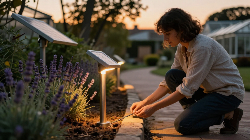 solar powered landscape lights